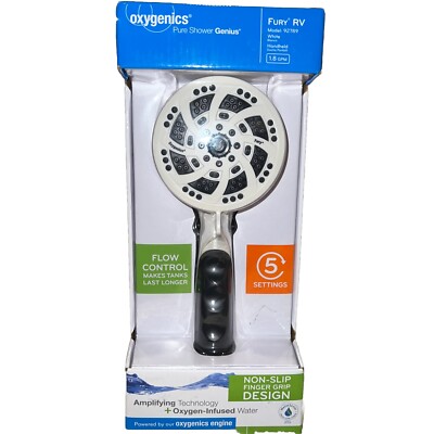 Oxygenics Fury RV Handheld Shower - 92789 Matte White 1.8 GPM 5 Setting