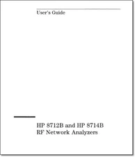 HP 8712B & 8714B Network Analyzer Instruction Manual: Plastic Covers, 28# paper 
