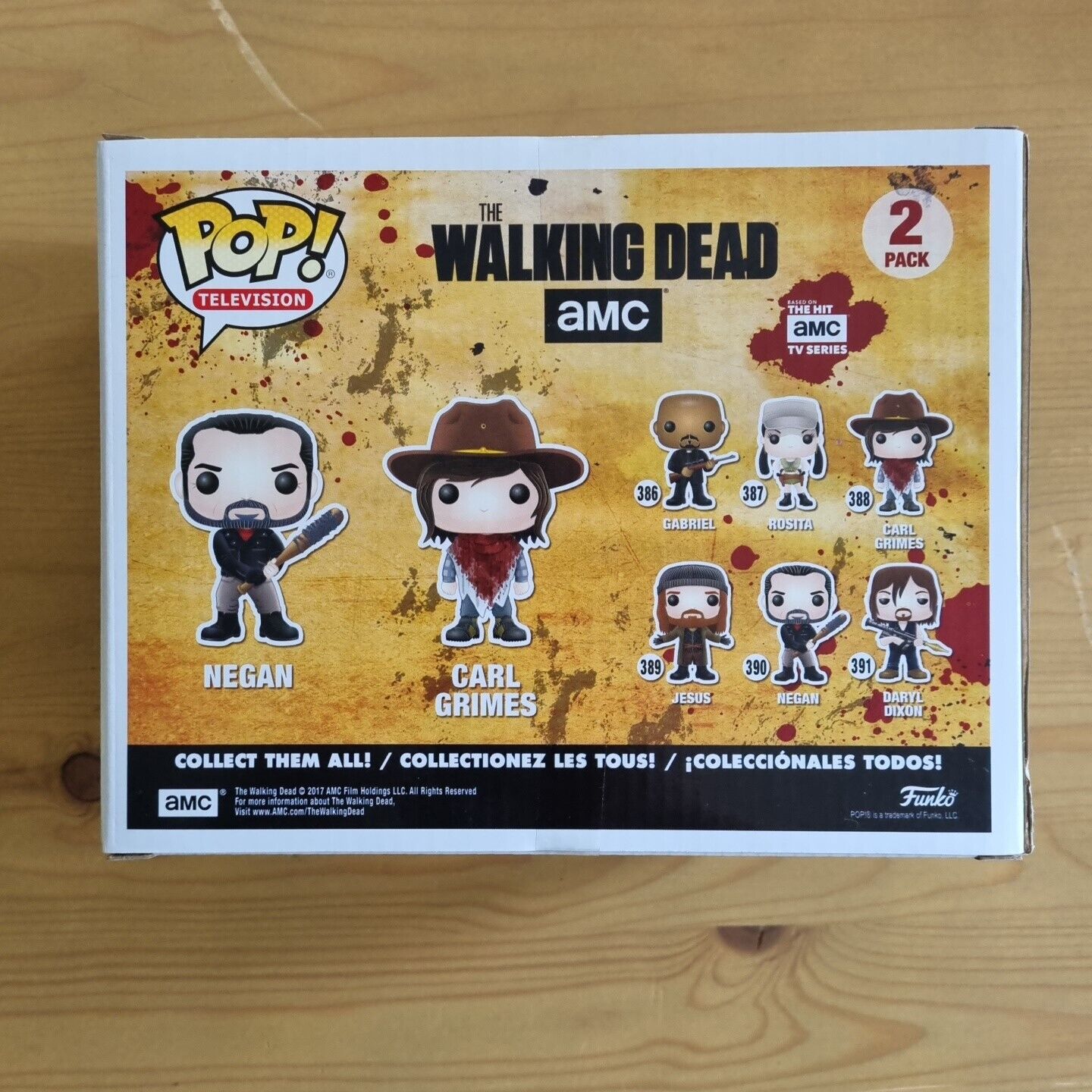 Funko 21534the Walking Dead Pop Vinyl Figure 2pack Negan and Carl