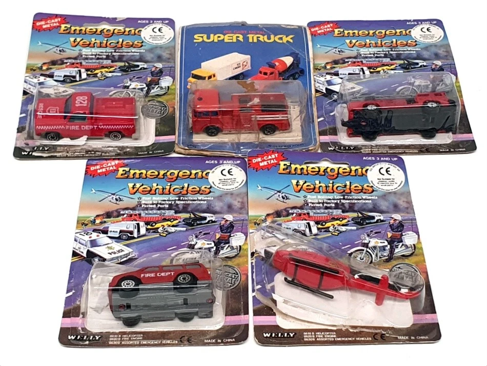 Welly Diecast 5W092 - Assortment Of 5 Fire Vehicles - Red - Image 2 of 4