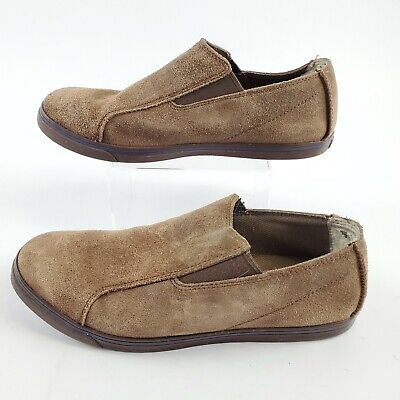 UGG Suede Leather Slip on Shoes Mens Size 9 Sneakers Brown Sheepskin ...