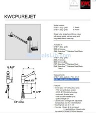 KWC K.18.P1.03 PUREJET KITCHEN FAUCET WITH FILTRATION, PULLOUT SPRAY, CHROME