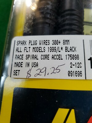 専用 2 Accel 300+ Ferro Spiral 8.0mm Spark Plug Wire Set Harley Davidson