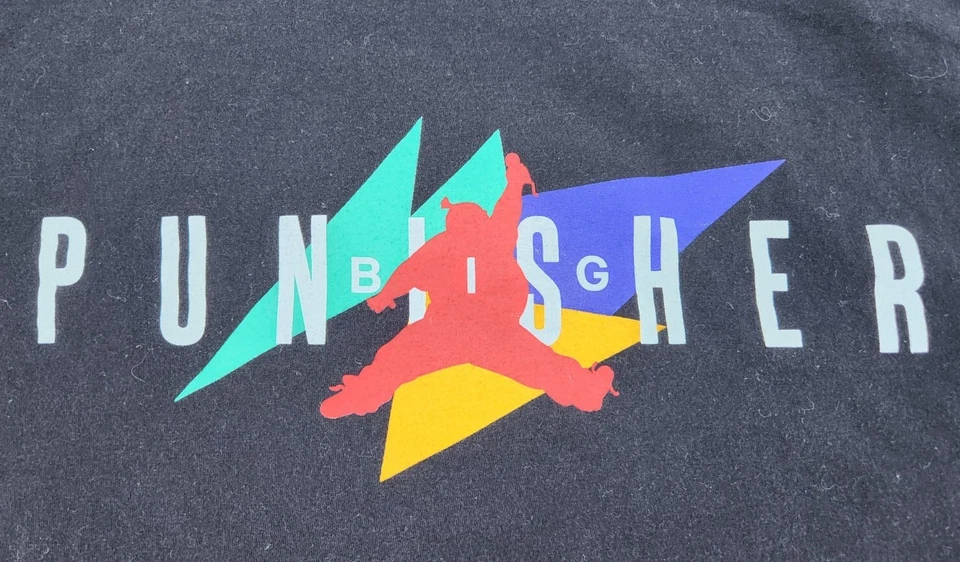 Vtg Big Punisher T-shirt Mens Sz Large Black Rock Smith Retro Rap Tee - Image 2 of 4