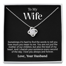 To My Wife Necklace, Anniversary Gift For Wife, Wife Birthday Gift, Mother Day