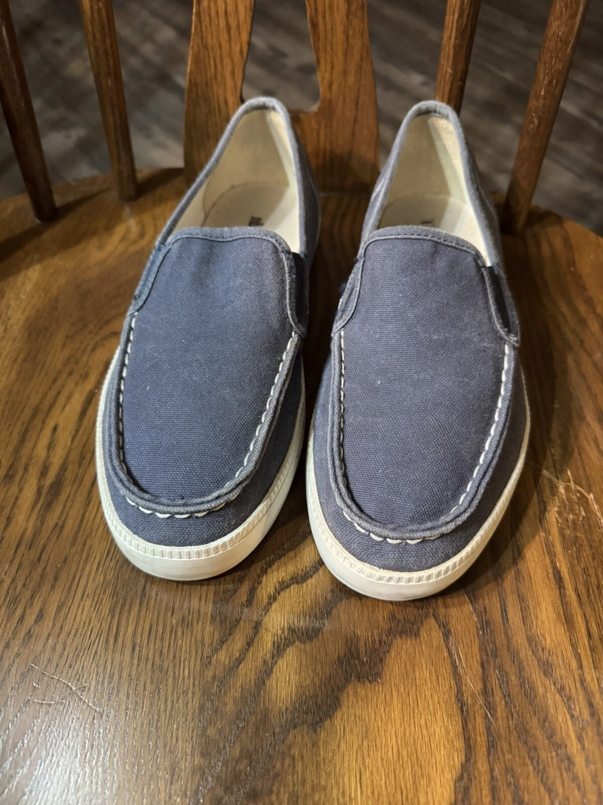 Mocassini slip on uomo Timberland 1973 in tela blu taglia 7 5