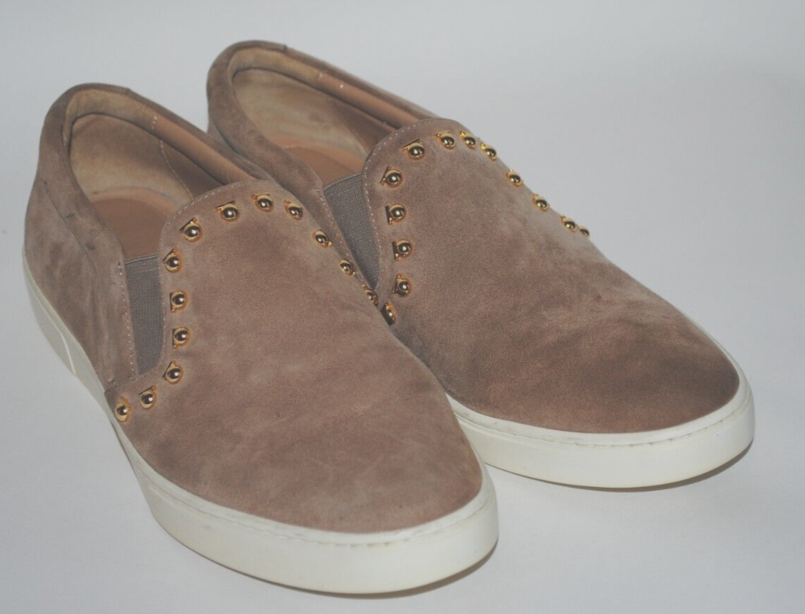 Salvatore Ferragamo Slip-On Suede Shoes Tan 5.5 Casual  display picture 2