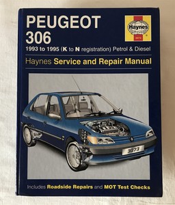 Peugeot 306 1993-1995 K to N Haynes 3073 Service and Repair Manual
