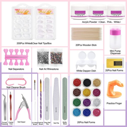 Nail Kit Gel UV Acrylic Powder für Nail Extension Professionelles Maniküre Kit - Picture 12 of 12
