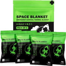 EVERLIT Survival Emergency Mylar Thermal Blankets -Space Blanket Survival Kit Ca