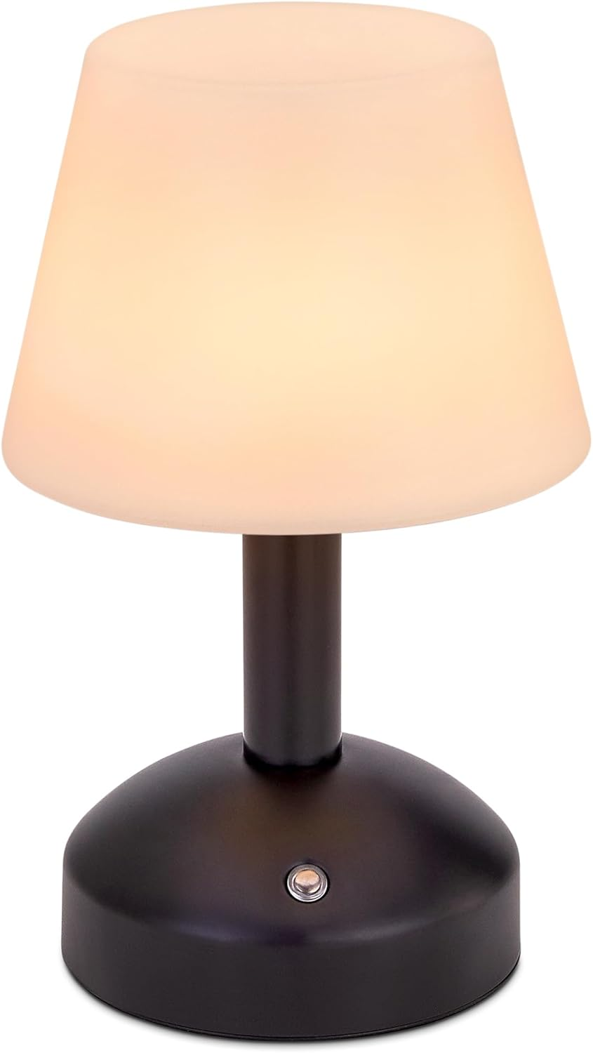 Cordless Small Table Lamp, Outdoor Table Lights Rechargeable, 6000Mah Battery Op