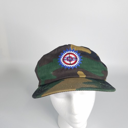 Vintage Martin Sprocket Gear Hat Camo Snapback Trucker