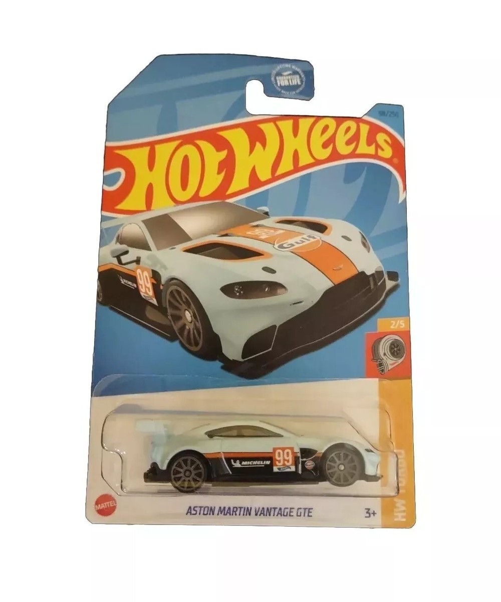 Hot Wheels 2/5 Aston Martin Vantage GTE Gulf Blue | eBay