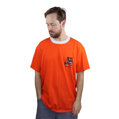 VTG Tiger Cubs BSA T Shirt Men XL Made USA Oneita Single Stitch Scout Ringer Tee