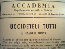 BONVI 1963 PRIMA APPARIZIONE ASSOLUTA FRANCO BONVICINI ACCADEMIA GALAXY 