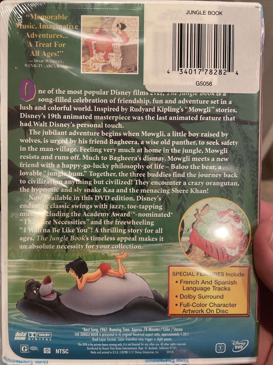 Walt Disney's The Jungle Book (DVD, Limited Issue Walt Disney's The Jungle Book (DVD, Limited Issue