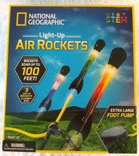 National Geographic STEM Light-Up Air Rockets - Kids Outdoor Fun