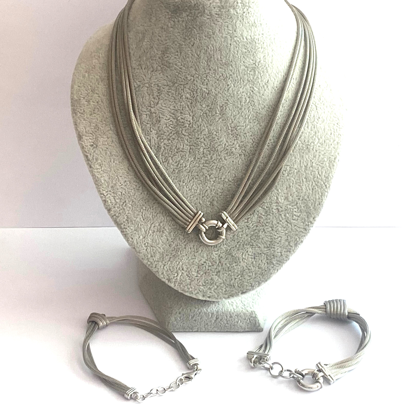 Authentic Rare W.KRUK Solid Silver 925 Necklace &… - image 1