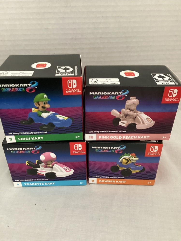 McDonalds 2024 Mario Kart 8 Deluxe Nintendo Toys Happy Meal Collectibles 10 3 4 9