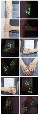 Christmas Luminous Tattoo Fake Tattoos Glowing in Dark Waterproof