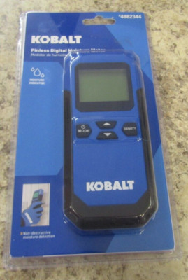 Kobalt Pinless Digital Moisture Indicator Meter w/ LCD Display 4882344 - NEW