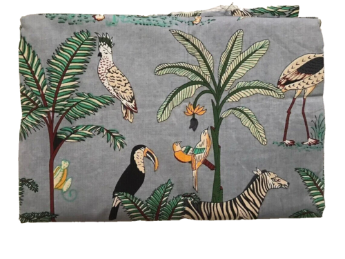 10 Yard Indian Cotton Running Loose Craft Sewing Dressmaking Fabric Animal Print - Afbeelding 1 van 3
