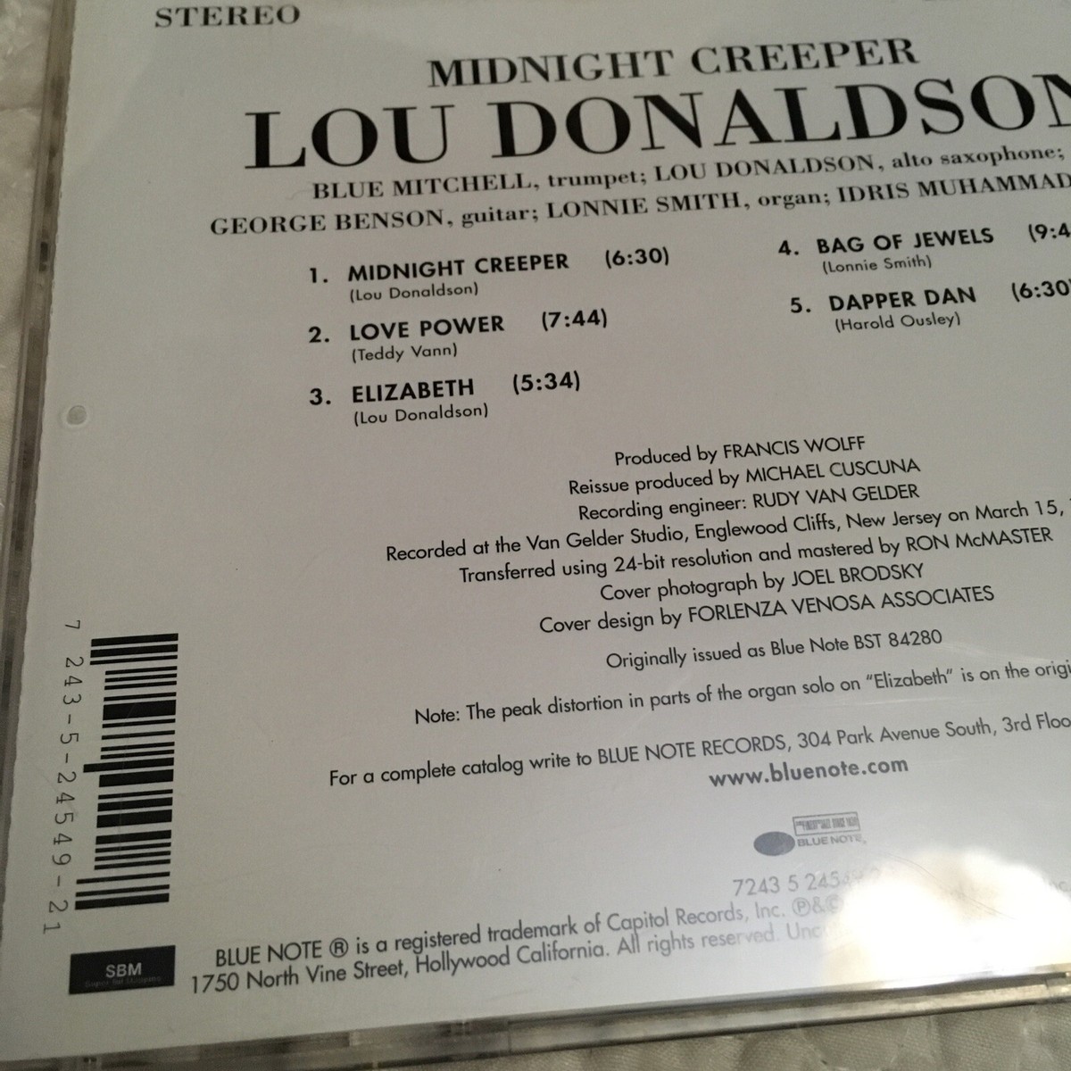 The Midnight Creeper [Remaster] by Lou Donaldson (CD, May-2000