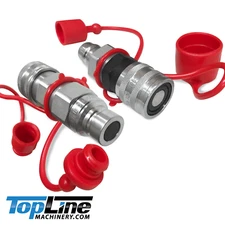 TL36 Flat Face to Ag style Hydraulic Quick Connect Coupler Adapter Set Pioneer