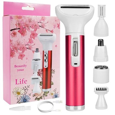 5-in-1 Electric Razor for Women Painless Hair Removal Face & Body Shaver Trimmer