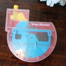 View-Master 3D Viewer Pink/blue w/ Mickey Mouse Friends  Cinderella Reels, 1978