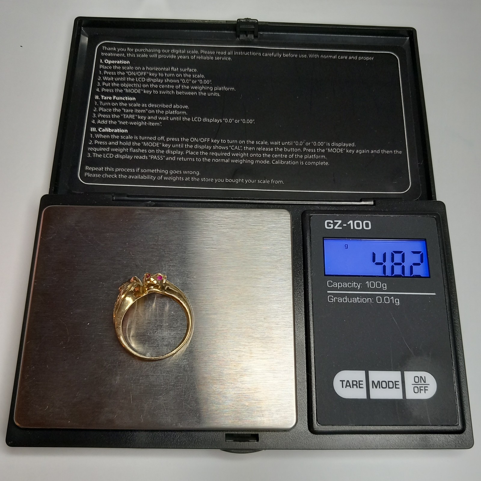 9CT YELLOW GOLD RUBY DOUBLE PANTHER LEOPARD HEAD … - image 21