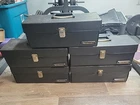 Lot of 5 Vintage Nintendo NES Game Storage Case 15 Cartridge Holder Carry Box
