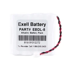 Exell Battery EBDL-8 Replacement Battery For Saflok 28110 884952 A28110 DL-8