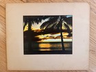 Edithe Beutler Signed Sunset Oil Colored Photo Hawaii c1940 + her book signed — photo 2