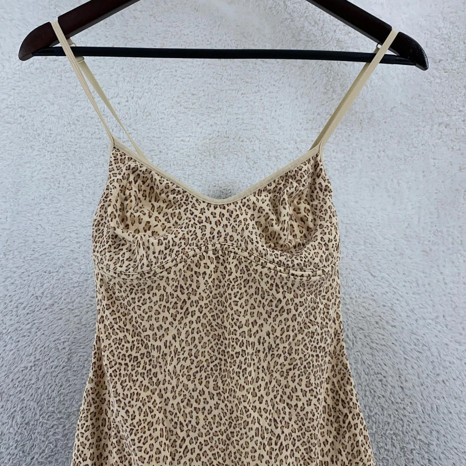 Maxi Vestido Victoria's Secret Estampado Leopardo Largo Spandex Mujer 36C Camisón Foto 2 de 4