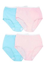 Breezies Women's 4-pack Original Cotton Brief Panties Pastel