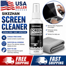 Screen Cleaner Kit Spray Polishing Cloth for iPhone iPad Laptop TV Monitor 2oz