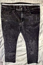 True Religion Jeans Lot of (2) Men’s 40 Waist White Moto + Black Denim USA Made