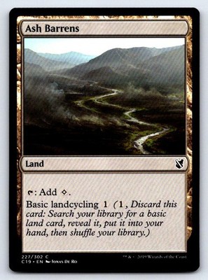 Ash Barrens 227 Common Commander 2019 Magic: The Gathering Lightly Played
