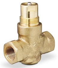 Siemens 599-02038 2-Way 1/2" Terminal Unit Valve, Cv 2.5, NO, Brass Trim, F x F