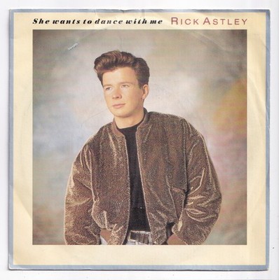 (AP903) Rick Astley, She Wants To Dance With Me - 1988 - 7 inch vinyl