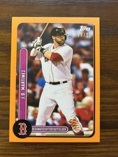 2021 Topps Brooklyn Collection J.D. Martinez orange 19/25 Boston Red Sox