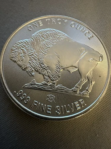 Silver Buffalo Round 999 1 Troy Ounce Fine Silver