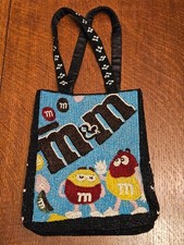 M&M Candies BEADED Double Handled Small Tote/BAG