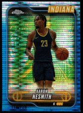 2025 Topps Chrome Basketball Blue Sonar Refractor Aaron Nesmith /125 R1o:18