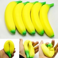 Banana Squishy Toy Stress Reliever Slow Rising Squeeze Fruit