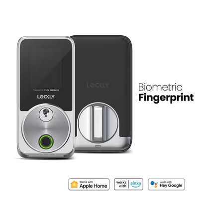 Secure Pro Zeno Series Satin Nickel Deadbolt Wifi Smart Lock, Apple Home Key, Fi