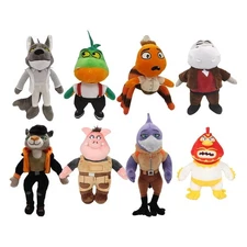 The Bad. Guys Movie Series 2 Characters Plush Toy Stuffed Doll For Kids Gifts