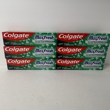 Lot Of 6 Colgate Max Fresh With Whitening Breath Strips Clean Mint Flavor 6.3oz 0.71 per gallon