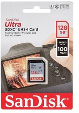 SanDisk Ultra 128 GB SD SDXC Memory Card - SDSDUNR-128G-GN3IN